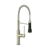 La Toscana 78PW557PM ELBA Kitchen Faucet with Magnetic Spray, Brushed Nickel