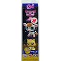 Littlest Pet Shop Cuddliest 3-Pack (Pink Piggy, Baby Cow, Yellow Kitten)