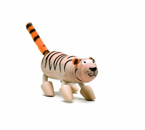 Anamalz Wild Tiger Wooden Toy