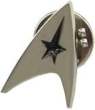 Licensed Star Trek Silver & Black Transmitter Insignia Pin