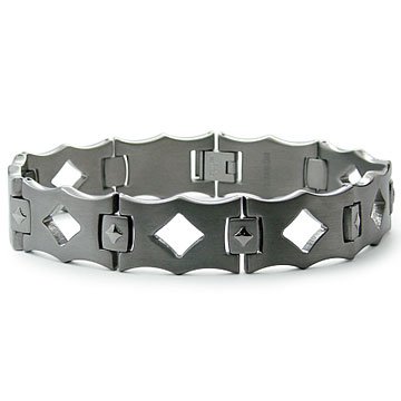 Mens Titanium Classic Link Bracelet