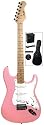 Nevada ST Style Electric Guitar Package - includes pink Nevada guitar, 10w amp, bag, lead, strap, plecs & tutorial DVD
