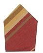Durable Flat Weave 100% Cotton Brown and Rust Striped Napkins 22x22 Inches Set of Six