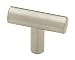 Liberty Hardware Steel T Knob P01025-SS-C, Stainless Steel Finish (Satin Nickel)