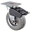 Industrial Grade 1ULH2 Swivel Caster, 6 In, 200 Lb, Pneumatic