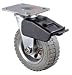 Industrial Grade 1ULH2 Swivel Caster, 6 In, 200 Lb, Pneumatic