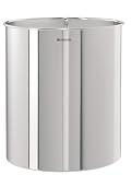 Kitchen & Housewares : Brabantia Waste Paper Bin, 7litre, Classic Brilliant Steel