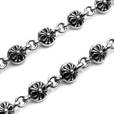 クロムハーツ/CHROME HEARTS #2 クロス ボール ウォレットチェーン 2クリップ ロング