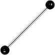 Black UV Acrylic Industrial Barbell 31mm