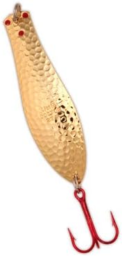 Yellow Bird Fishing Products Premium Doctor Spoon Fishing Lure (402- Hammered Gold, Size- 3-3/4")