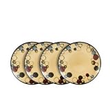 Gourmet Basics by Mikasa Belmont Round Bubbles Salad Plates, Set of 4