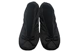 Womens Satin Ballerina Slippers