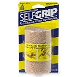 SelfGrip Maximum Support Self-Adhering Athletic Tape / Bandage, 4 Inch, Beige - 1 ea