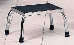 Chrome step stool packed 1/box