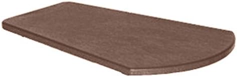 CR Plastic Generations Patio Arm Table in Chocolate