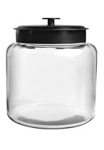 Anchor Hocking 1-1/2-Gallon Montana Jar with Black Metal Lid