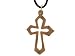 Olive Wood Cross Pendant (1.7"H)