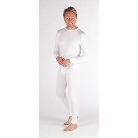 Mens Thermal Underwear - Sets 2 Long Sleeve Vests & 2 Long Johns [Thermals]