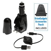 Oriongadgets Retractable MultiCharger USB Travel Kit for Motorola Atrix 4G