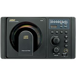 In-Wall AM/FM Receiver with CD Player (Black) for RV installation