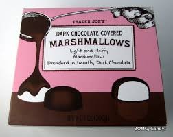Trader Joe's Dark Chocolate Covered Marshmallow (Pack of 3)