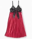 BCX Girls Pleated Bow Front Dress