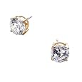 2Ct Tw Cubic Zirconia Diamond Vermeil Basket Setting .925 Sterling Silver Stud Earrings Best Price