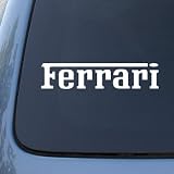 FERRARI - Vinyl Car Decal Sticker #A1600 | Vinyl Color: White 