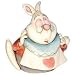 DISNEY HARMONY KINGDOM ALICE IN WONDERLAND I'M LATE