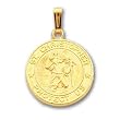 24in Gold-plated St. Christopher Medal Necklace