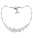 Clear Swarovski Crystal Sterling Silver Beads 16 18 20 22 24 Necklace with Toggle Clasp