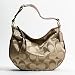 AUTHENTIC COACH ALI SIGNATURE SATEEN HOBO 13642 (Khaki/Bronze)