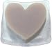 Heart Aromatherapy Herbal Soap Bar on Glass Soap Dish