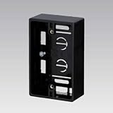 未来工業 プラモール用 モール用スイッチボックス(ホテル用)(ケーブル配線用露出スイッチボックス) 1～4号兼用 ブラック MSB-M2K