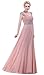 BISLU Chiffon A-line Beading Long Bridesmaid Dress Prom Evening Gown