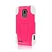 ZTE Warp 4G Case (N9510), MPERO IMPACT X Series Dual Layered Tough Durable Shock Absorbing Silicone Polycarbonate Hybrid Kickstand Case for Warp 4G [Perfect Fit & Precise Port Cut Outs] - Hot Pink