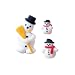Snowman Assortment 12 Assorted Made of Sugar Varies 3/4-Inches to 2 Inches