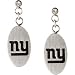 Stainless Steel New York Giants Logo Dangle Earrings