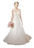 Luxeblue Strapless Sweetheart Wedding Dress With Embroideries And Pleats
