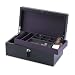 Black leather small valet box by Wolf Designs