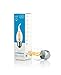 Hyperikon LED Edison Filament Candle 4-Watt (40-Watt Equivalent), Dimmable, Flame Tip, Medium Base (E26), 2300K (Amber Glow), 340°-Beam Angle - (Pack of 6)