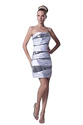 Sequined Sleeveless Sweetheart Charmeuse Evening Dress 