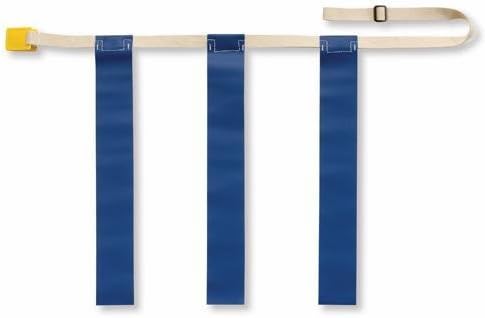 TRIPLE THREAT Flag Football Belts, Blue, Large