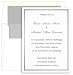 Printable Foil Frame Invitation Kit White Silver (50 Pack)