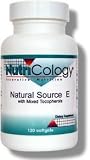 Allergy Research (Nutricology) - Natural Source E W/Mixed Tocopherols, 120 softgels