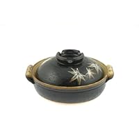 Kyoto Maple 8-1/2-Inch Donabe Japanese Hot Pot, Serves 2 People