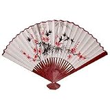 Beautiful Artistic Creative Gifts - Large Japanese White Paper Wall Art Fans - 2 Designs in 3 Sizes