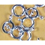 (25) 6mm Spring Ring Clasp Sterling Silver
