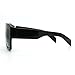 Black Millionaire Heavy Frame Flat Top Mobster Keyhole Sunglasses