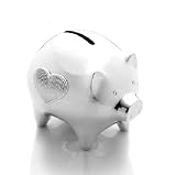 Wedgwood VERA WANG METAL GIFTWARE BABY COLLECTION: SILVER PLATE PIGGY BANK